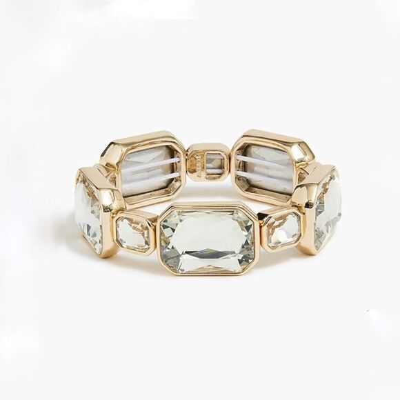 J. Crew Chunky Crystal Stretch Bracelet - Picture 1 of 3